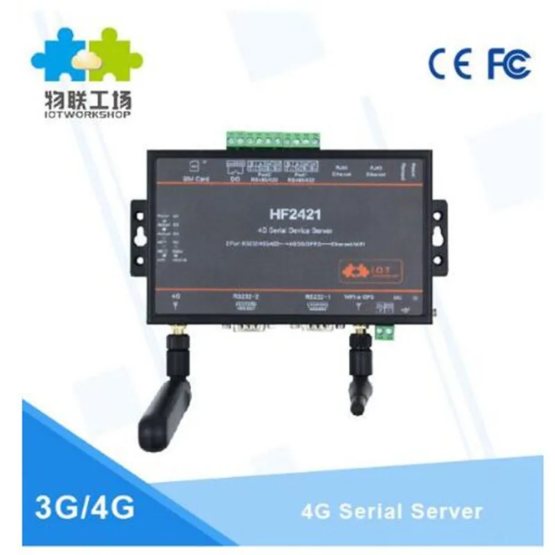 Wifi модуль двухпортовый последовательный сервер устройств RS232 RS485 RS422 к Ethernet 4G 3G GPRS