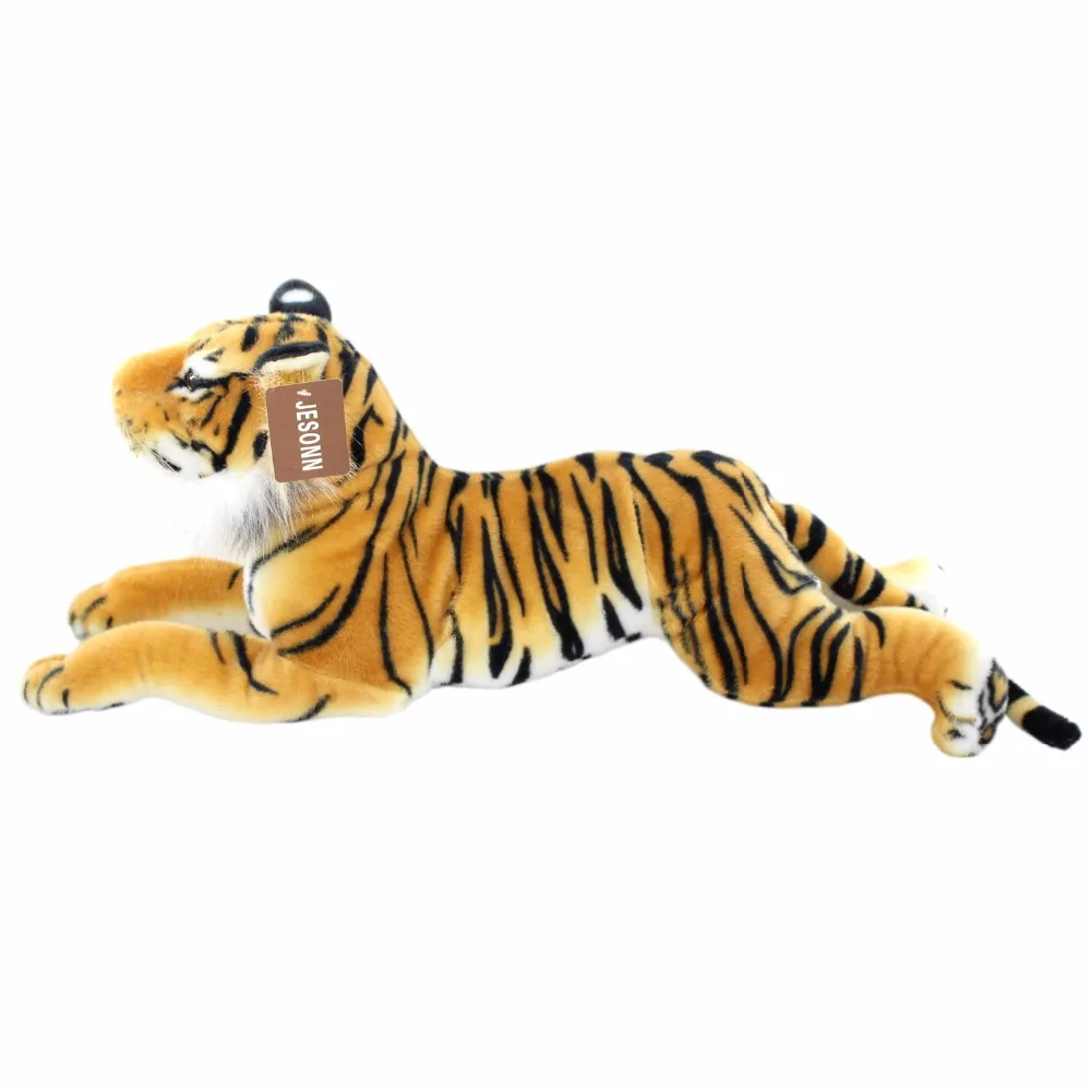 Тигр леопард реалистичная плюшевая игрушка JESONN для детей подарков 60CM на.