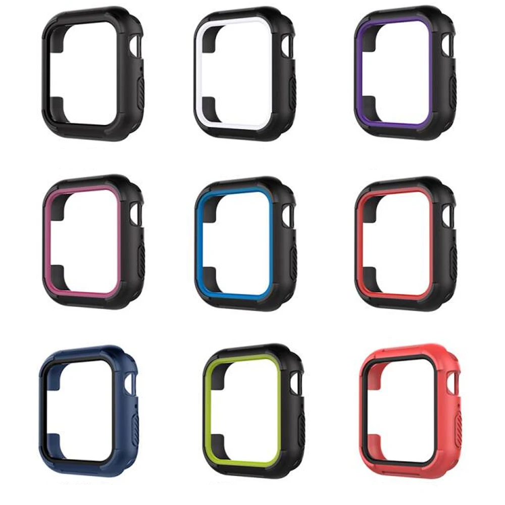 Защитный чехол для Apple watch 4 44 мм 40 iwatch band series сменный силиконовый защитный из ТПУ с