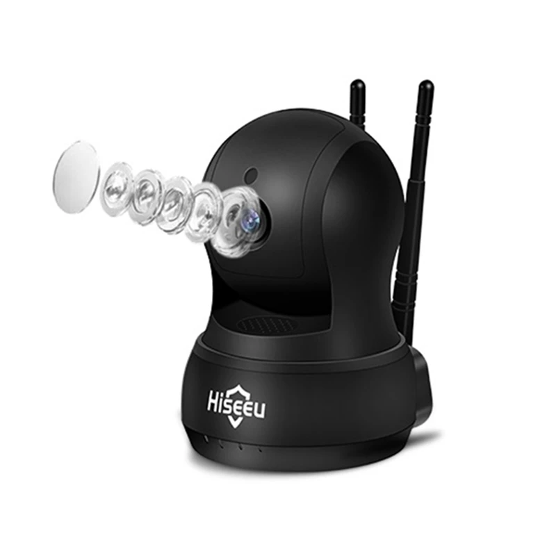 Hiseeu fh5 потребителей видеокамера 720 P 1.0mp h.264 wi-fi TF карты запись видео двухстороннее