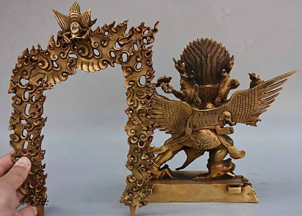 Рождественская тибетская буддистская медная статуя Будды Vajrakilaya Vajragilaya Dorje Purpa на