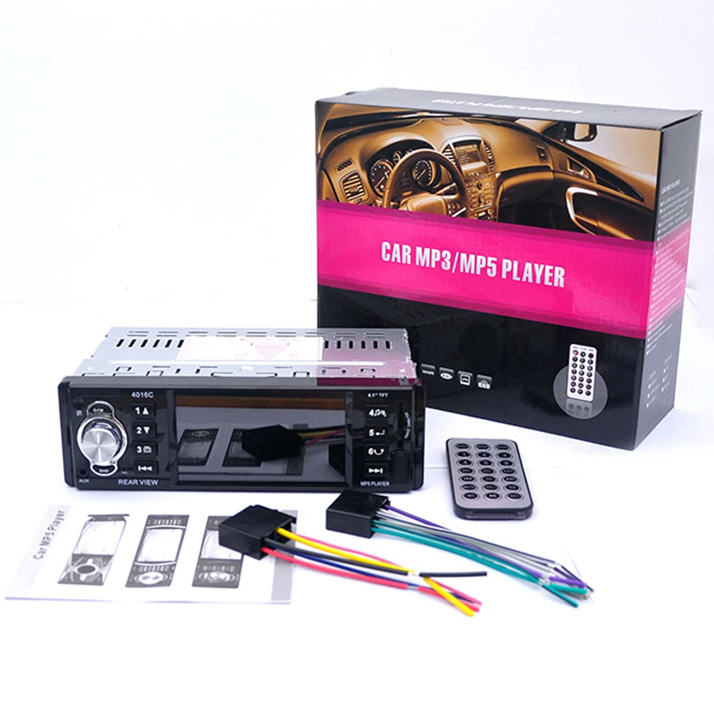 4.1 дюймов Embedded автомобилей Радио плеер 1-Дин Видео Аудио MP3/MP4/Mp5 игроков ЖК-дисплей