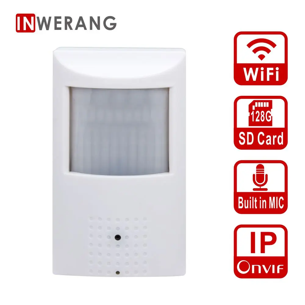 Inwerang 1080P WiFi IP CCTV камера ONVIF Беспроводная Проводная P2P мини с поддержкой sd карты 15 м