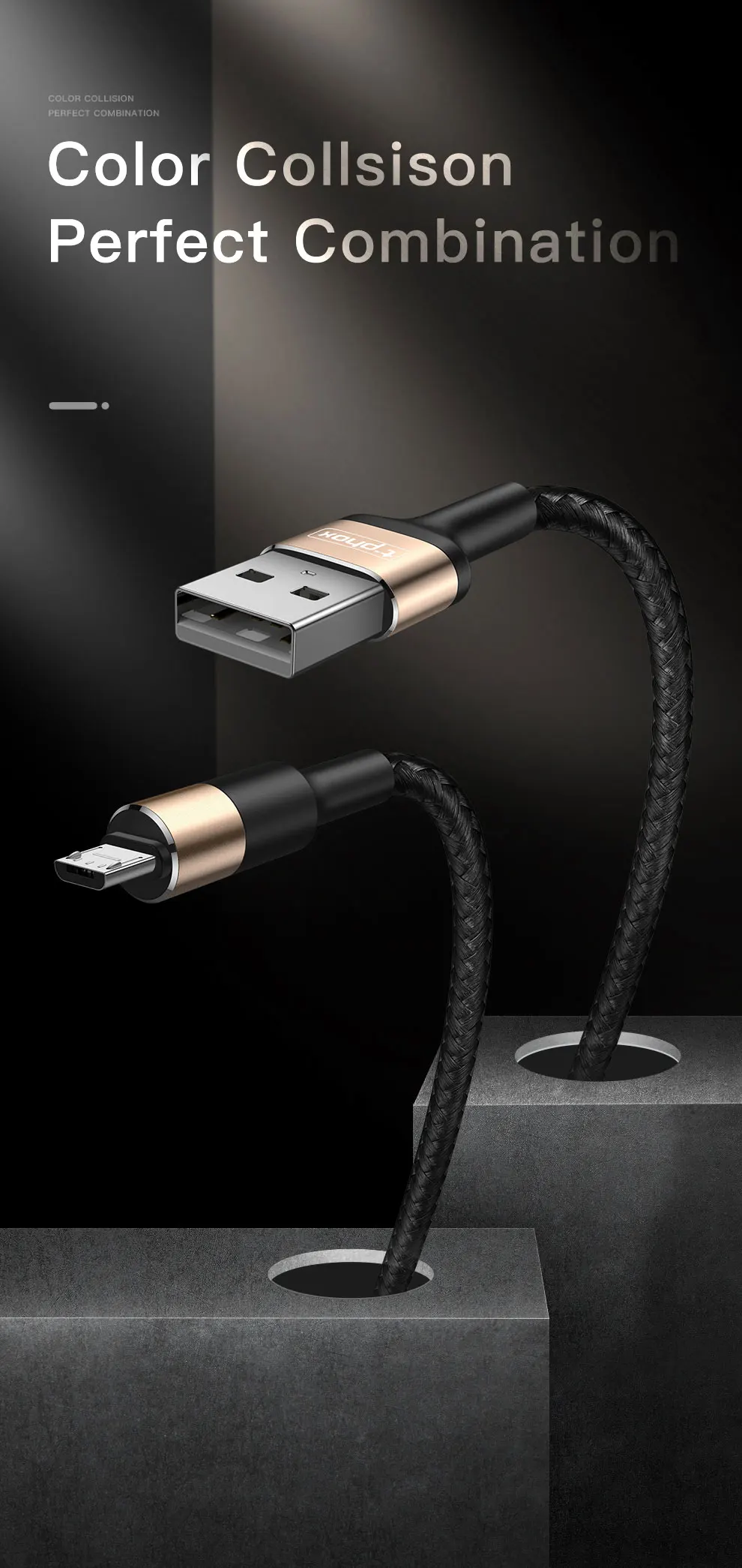 T-phox 1 м 2 м Micro USB кабель для Xiaomi Redmi Note 5 4 Pro Micro USB кабель для зарядки и передачи данных для мобильного телефона samsung S7