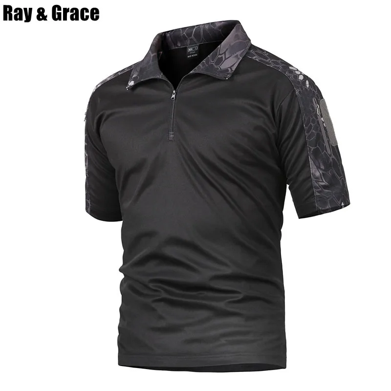 RAY GRACE Military Camouflage уличная сорочка короткие боевые летние охотничьи походные