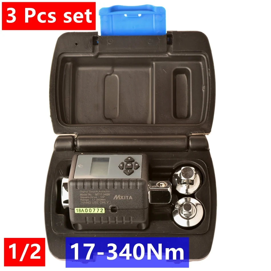 3PCS set 17-340NM Цифровой Динамометрический ключ 2-200Nm - Цвет: 3PCS set 17-340NM
