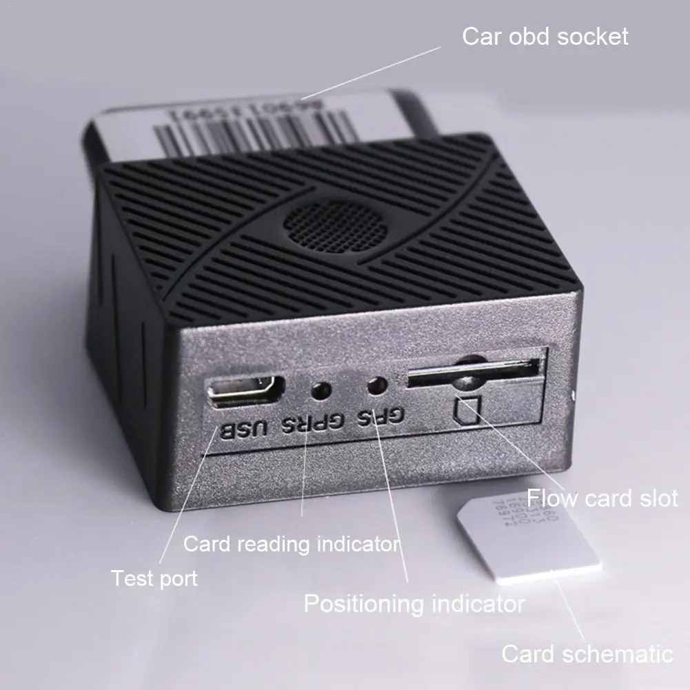 Автомобильный GPS трекер OBD II спутниковый с функцией Plug Play OBD2 автомобильная