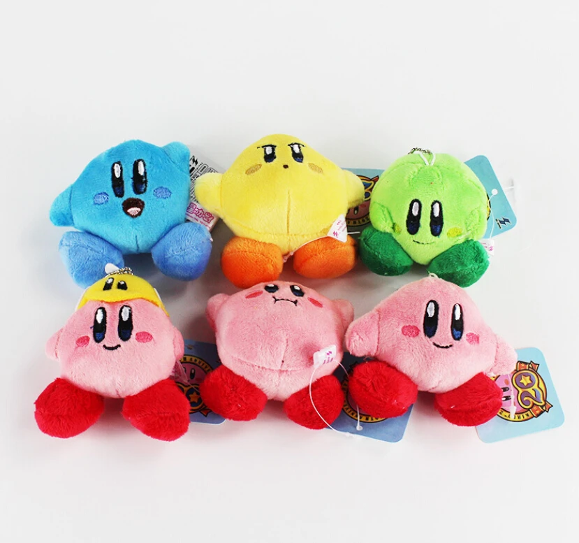 6 стилей 7 см Kawaii Star плюшевые игрушки милые брелоки маленькие кулоны куклы для