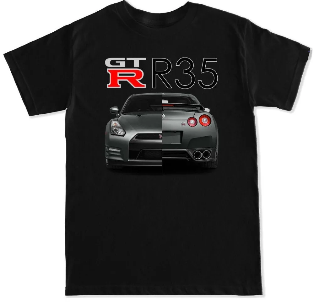 Футболка с надписью Japanese Classic Legend Car GTR SKYLINE R35 R32 R33 R34 Motor Engine Swap Badge Turbo|Мужские