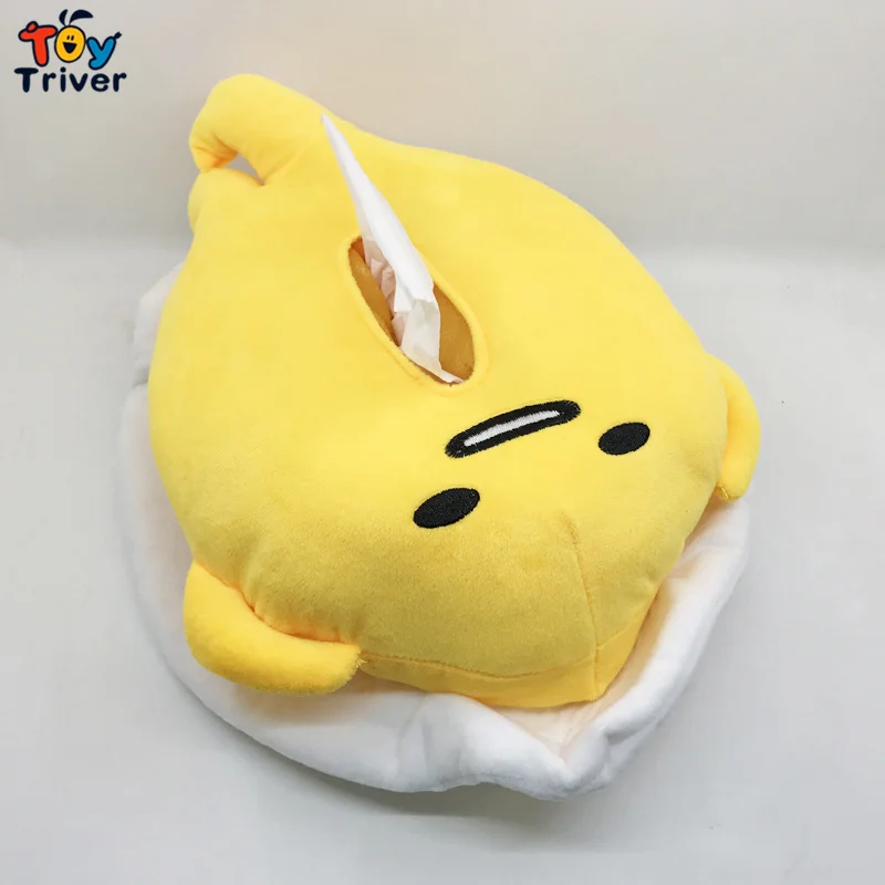 Плюш Gudetama ленивый яичный желток брат игрушка Салфетка бумажный держатель