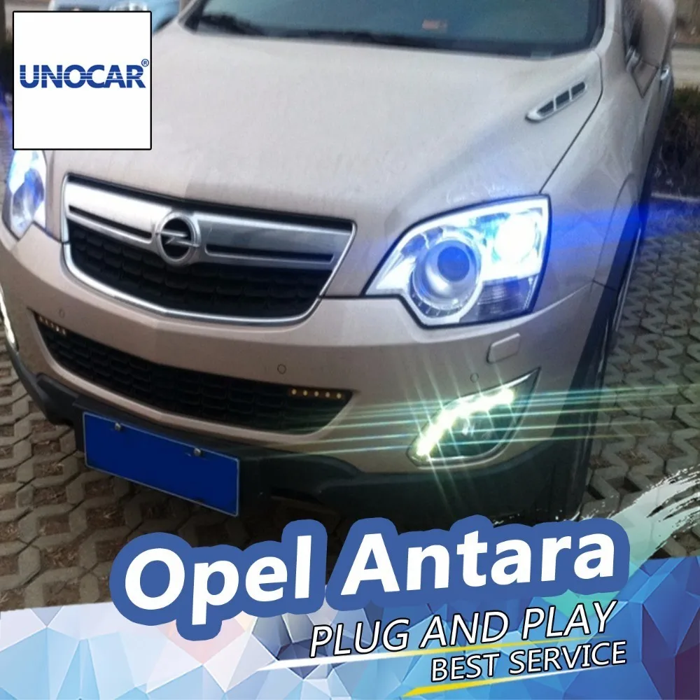 UNOCAR светодиодный DRL День Света для Opel Antara 2010 2014 дневного света Водонепроницаемый