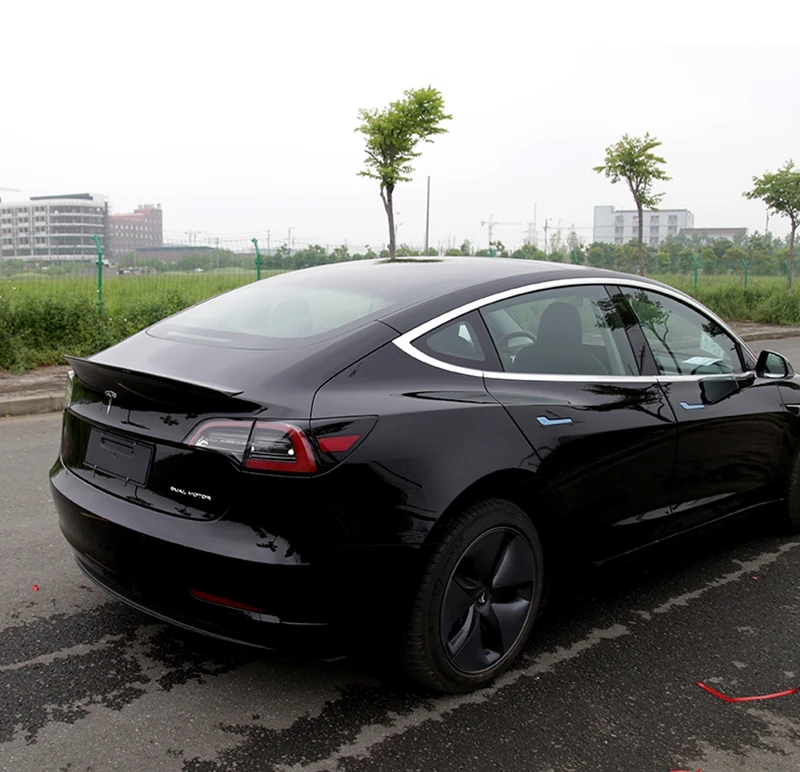 Для Tesla модель 3- заднее крыло спойлер, багажник багажника крылья спойлер из углеродного волокна 3 м коллоидная установка