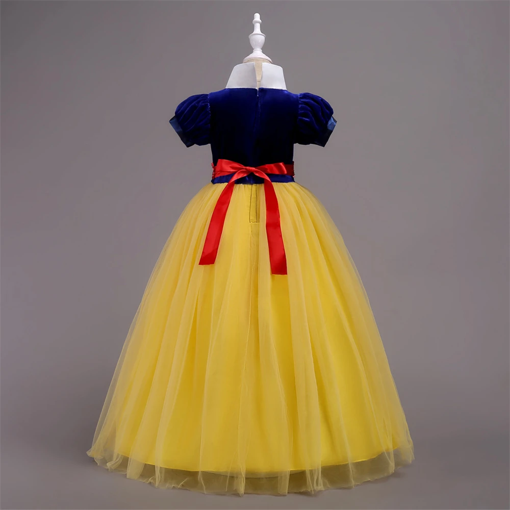 Halloween Snow White Dress Up Graduation Ceremony Dresses Teenage Girls 10 11 12 13 14 Years Puff Sleeve Turtleneck | Детская одежда и