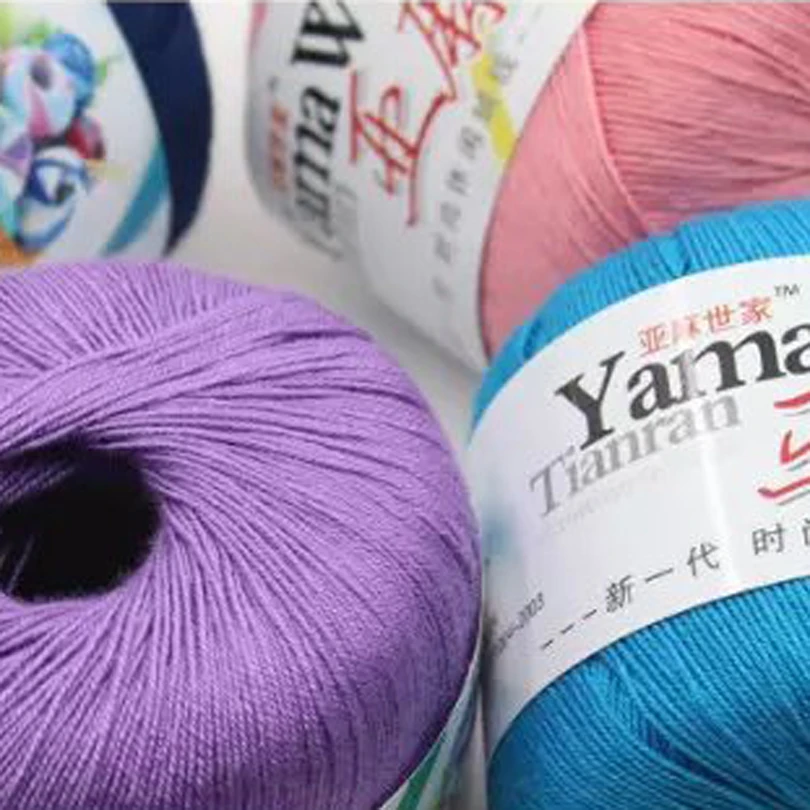 10 шт./компл. 100% камвольная хлопковая льняная нить тонкая мерсеризованная для