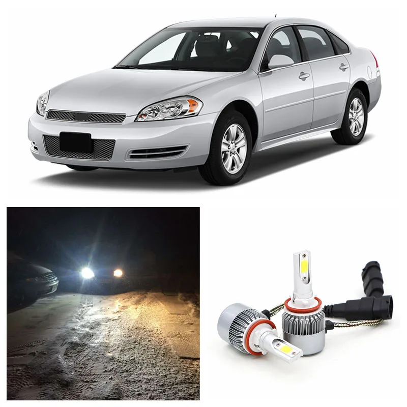 Edislight 72 W 7600LM белые автомобильные лампы ближнего света светодиодный фонарь для 2004-2013 Шевроле Малибу мощный налобный фонарь