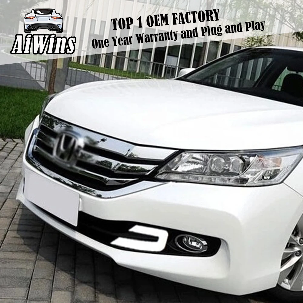 Aiwins для Honda Accord 9th 2013 2015 светодиодный DRL светильник дневного света с высокой