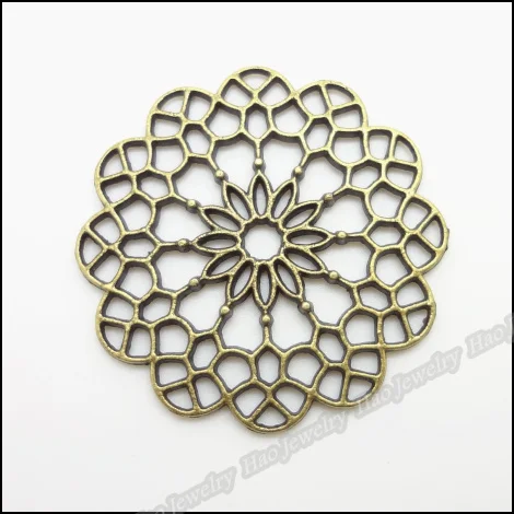 Винтажные Подвески 20 шт. подвеска в виде цветка античная бронза подходит для