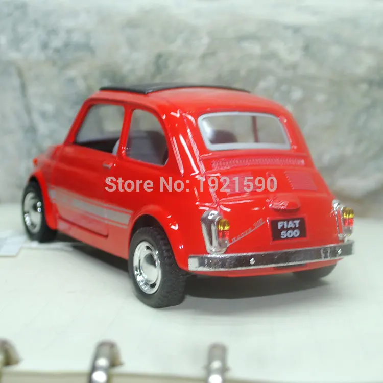 Автомобильные игрушки КТ масштаб 1/24 модель автомобиля из литого металла FIAT 500