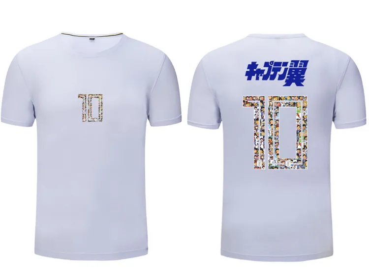 Мужская футболка с короткими рукавами Captain Tsubasa No.10 Ozora японский принт