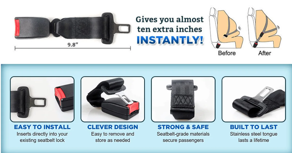 Универсальный автомобильный безопасный регулируемый ремень безопасности двухточечный для грузовика