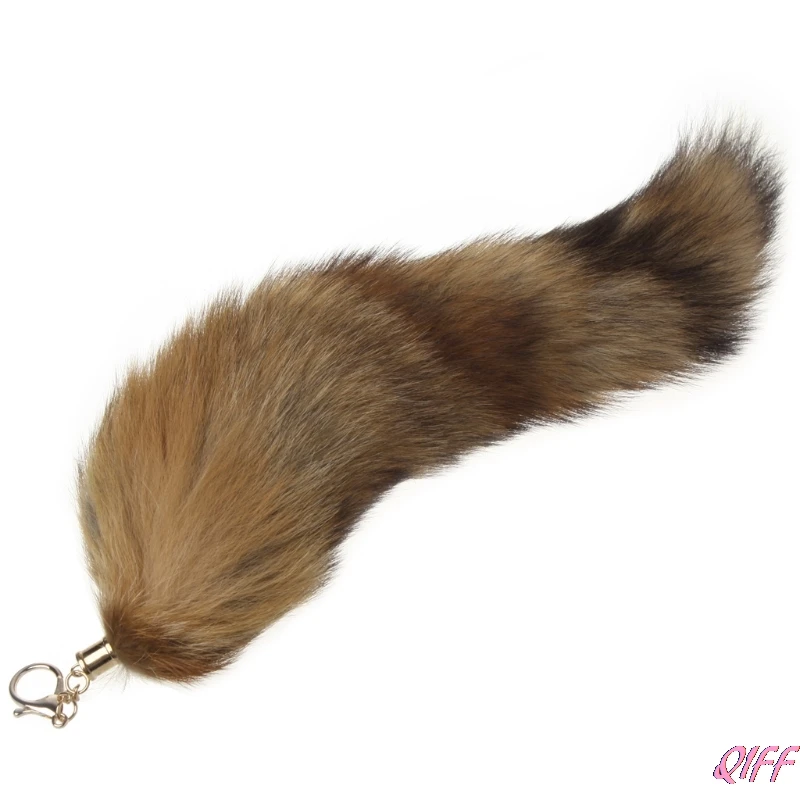 

Hot Large Fox Tail Fur Tassel Bag Tag Keychain Strap Chain New