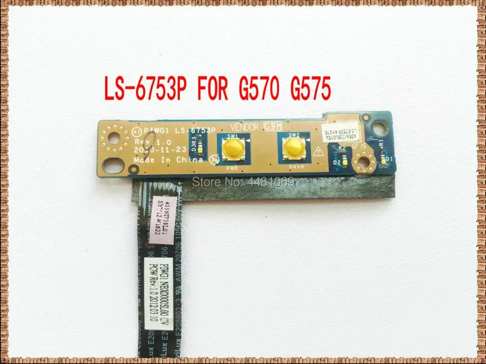 Для Lenovo G470 G475 G570 G575 Протестировано надлежащим образом оригинальная панель кнопки