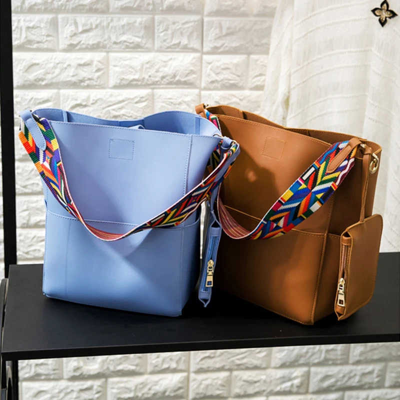 2018 Baellerry Women Versatile Handbag Wide Strap PU Leather bags Zipper messenger bag Vintage Shoulder Crossbody Bags | Багаж и сумки
