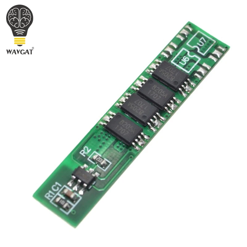 WAVGAT 1S 10A 3 7 V li ion BMS PCM плата для защиты батареи pcm 18650 литий ионного