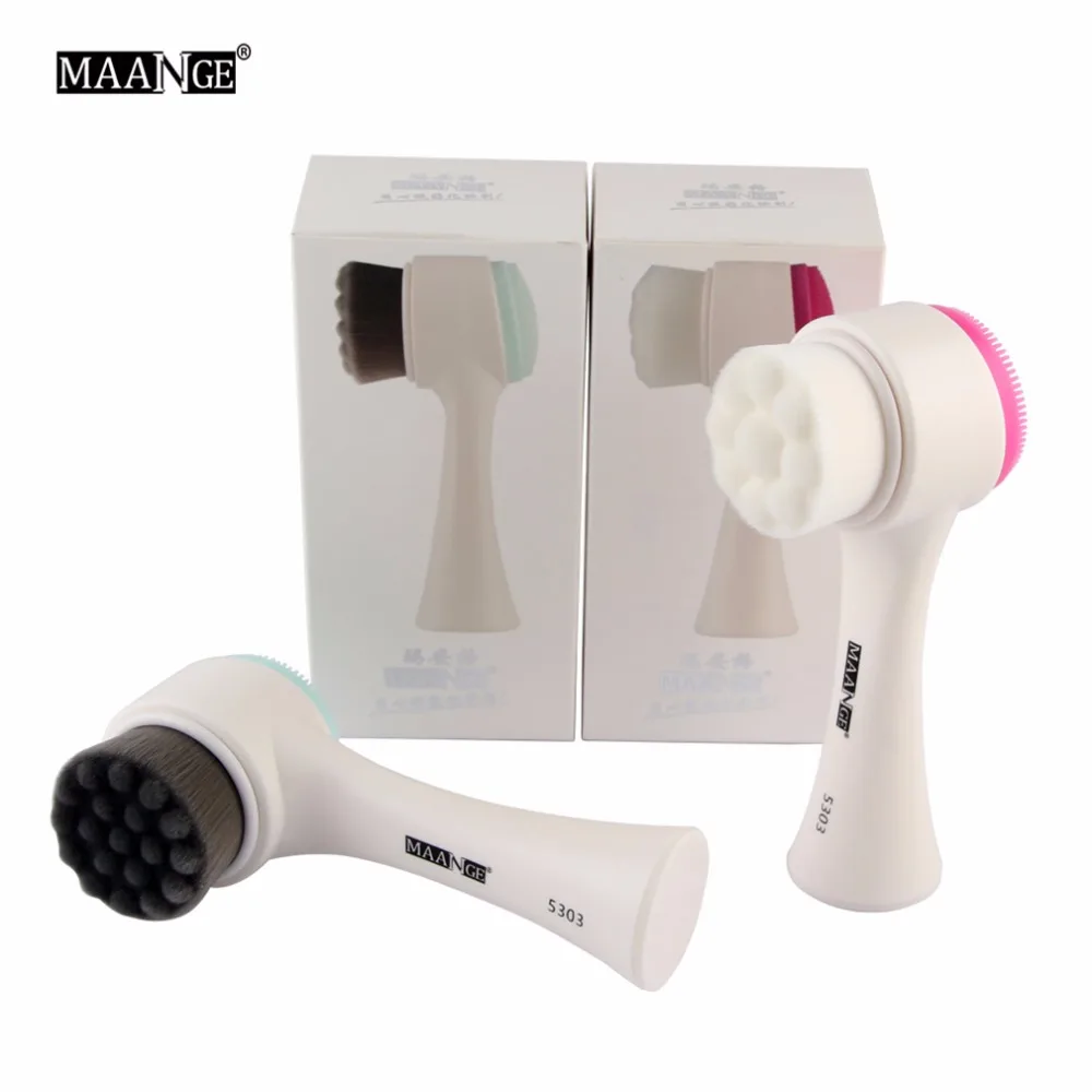 3D двусторонняя многофункциональная пилинг лица щетка для чистки кожи Очиститель лица стиральная машина красота Макияж Кисти Наборы инструментов