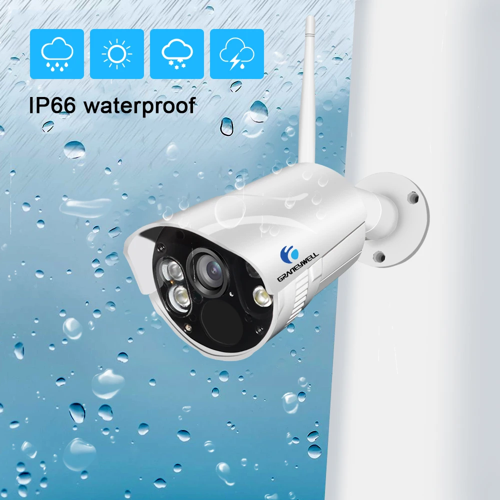 Graneywell Wifi IP камера 1080P Смарт Цвет ночного видения Открытый беспроводной