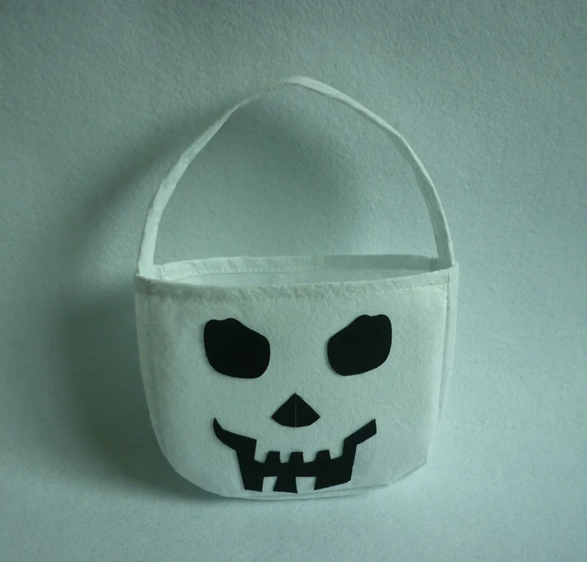 1 шт. складная сумка для Хэллоуина конфетная улыбка тыква индивидуальная