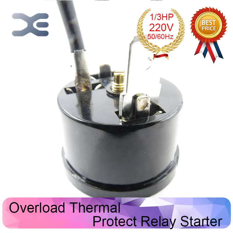 Защита от перегрузки холодильник 1/3 HP компрессор для холодильника 220V 250W части