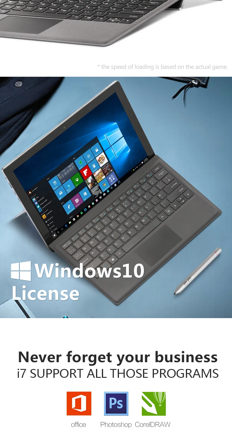 Великолепный игровой ноутбук VOYO VBook I7 Plus с экраном 12,6 дюйма и OGS 2 в 1. Планшетный ПК i7 7500U с сенсорным экраном 16 Гб ОЗУ 512 ГБ SSD type-c HDMI