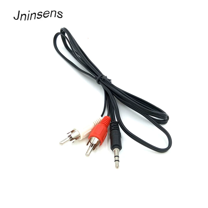 Jninsens 1 м 3 5 мм Штекерный разъем для AV 2 RCA штекер стерео Музыка Аудио кабель Джек