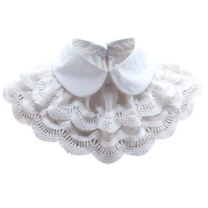 Винтажная Женская вышитая белая хлопковая рубашка с воротником Питера Пэна, красивая черная белая накидка, новая блузка Солнцезащитная шаль