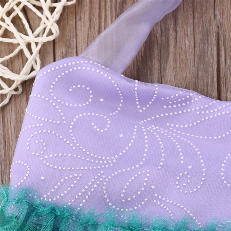 Детские топы из тюля для маленьких девочек + Искусственный Костюм Русалки