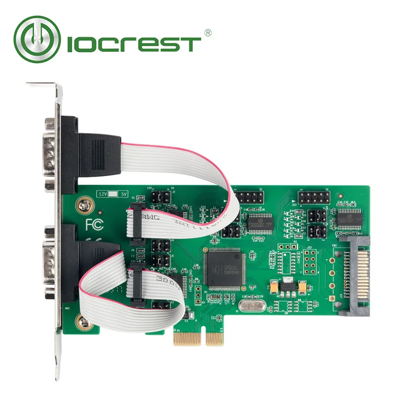 Карта контроллера IOCREST с 4 DB-9 последовательными портами Rs232 Pcie набор микросхем Wch384