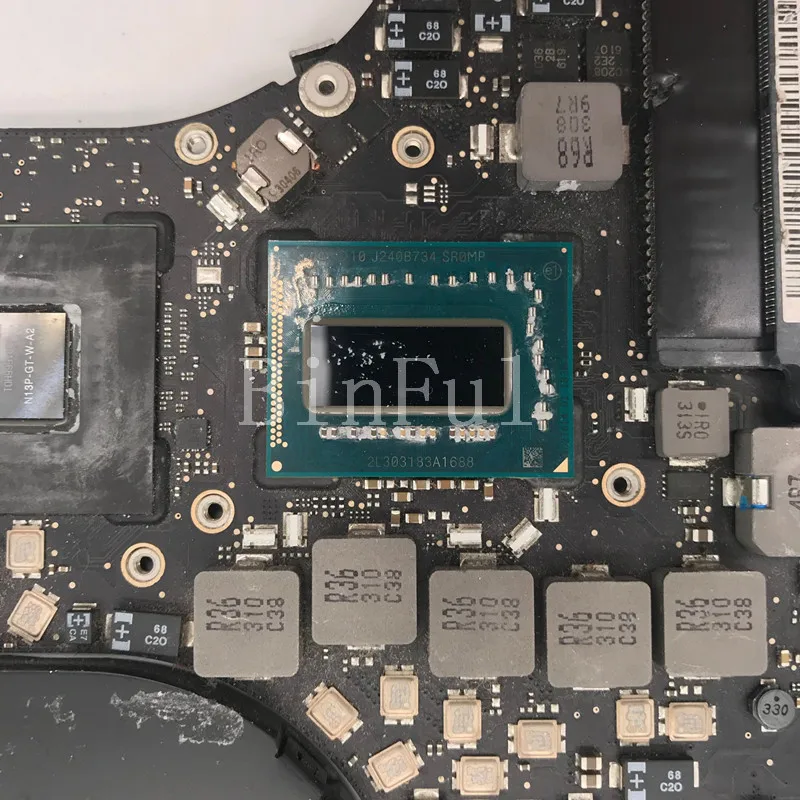 Материнская плата для ноутбука A1286 820-3330-B с SR0MP I7-3615QM CPU 2012 100% полностью