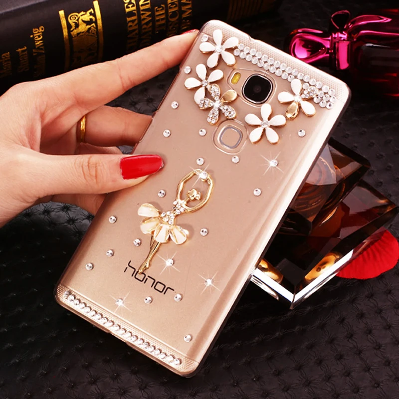 Чехол для Honor 6A iSecret чехол Huawei honor 5 0 дюйма блестящий с павлином и стразами чехлы