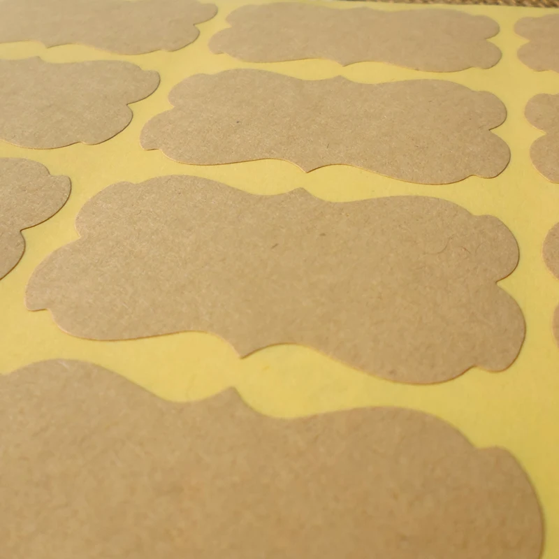 80 шт. наклейки-Уплотнители большого размера из крафт-бумаги | Дом и сад