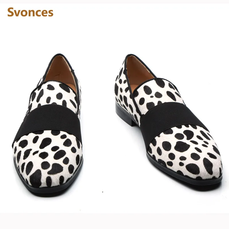 Casual Horsehair Comfortable Shoes Man Low Heeled Flock Designer Flats Zebra Pattern Loafers Zapatillas Hombre Brand Size | Обувь