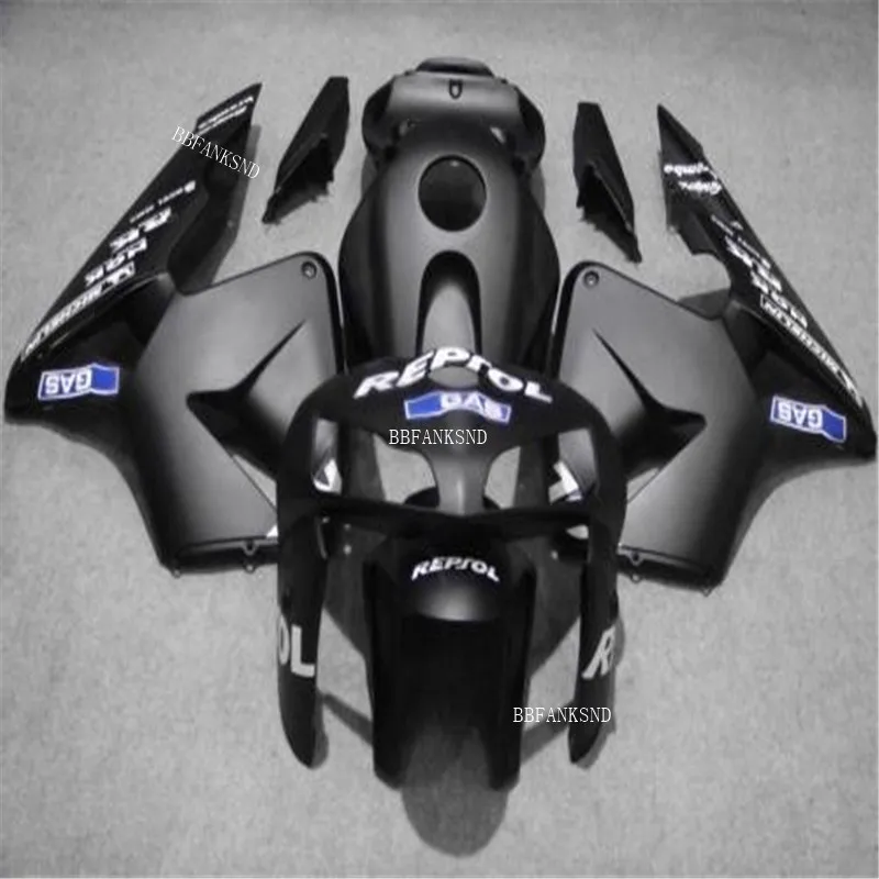 CBR600RR черный корпус бака Инжекционный комплект обтекателей для Honda CBR 600 RR F5 2005 2006