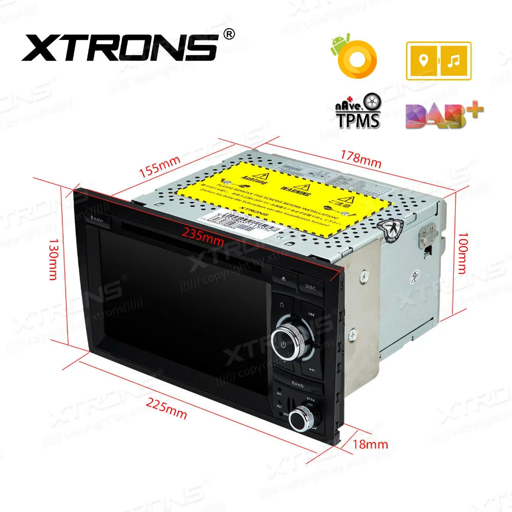 XTRONS 7 &quotандроид 8 0 Octa Core автомобильное радио DVD плеер gps для Audi A4 B6 B7 S4 RS4 2002 2008 SEAT EXEO