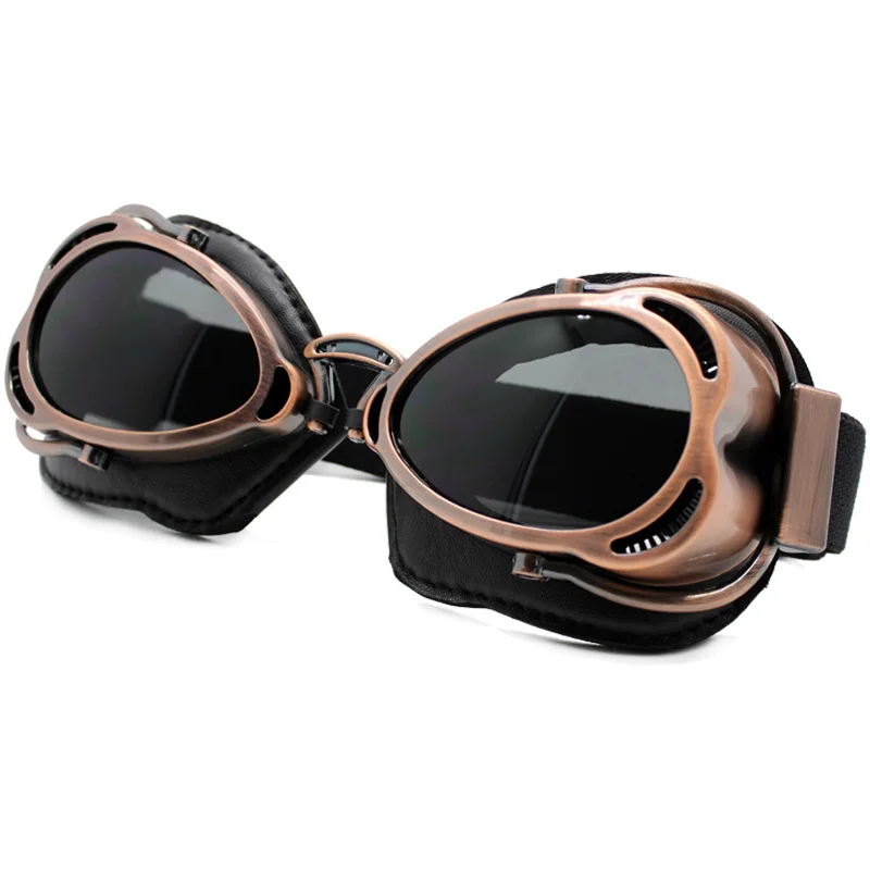 style 3 Goggles Nordson мотоциклетные очки шлем стимпанк медные летающие очки винтажные очки пилот байкер очки защитное снаряжение очки - Цвет: style 3 Goggles