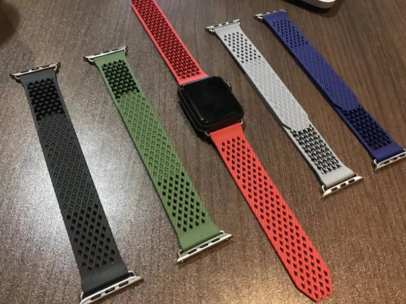 URVOI фторэластомер ремешок для apple watch series 1 2 3 iWatch мягкий силиконовый сменный