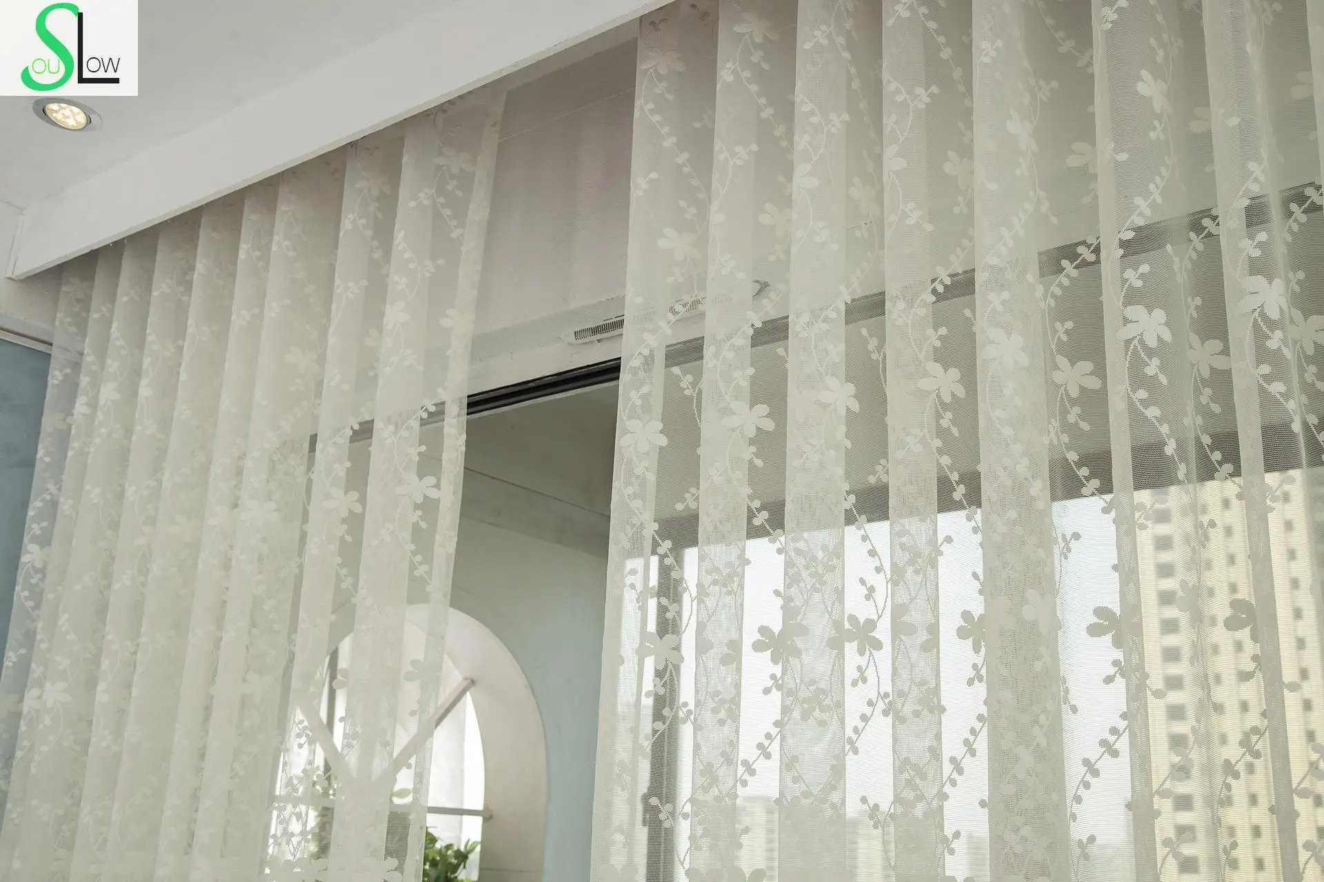 Розовые кремовые светильник желтые занавески Slow Soul плиссированные европейские