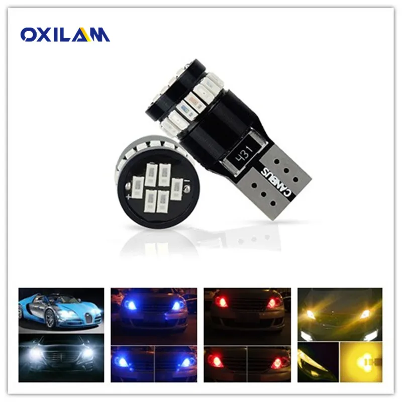 OXILAM 2x Canbus T10 194 168 W5W Автомобильные светодиодные лампы интерьерные для VW Polo Golf 4 5 6 7
