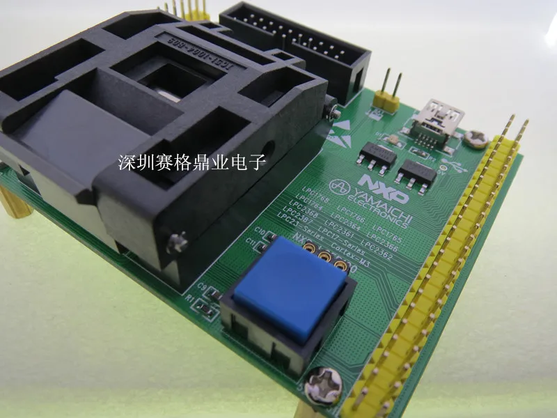 Оригинальное тестовое сиденье NXP IC LPC1764 LPC2364 LPC12366 программа горения переходник