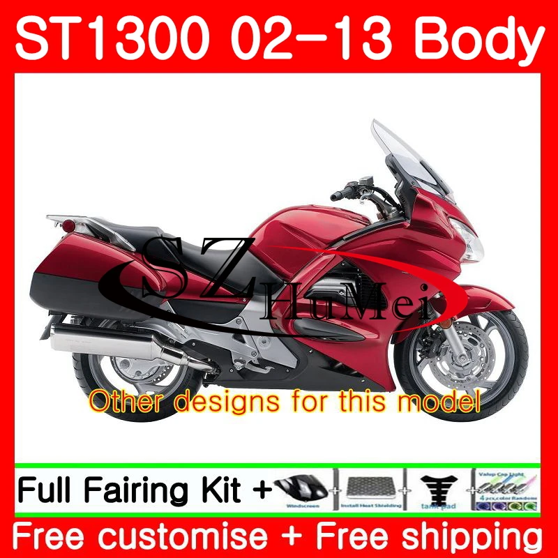 Обтекатель для HONDA Pan European STX1300 ST1300 02 07 08 09 10 11 12 111SH8 ST 1300 Hot blue 2007 2008 2009 2010 2011