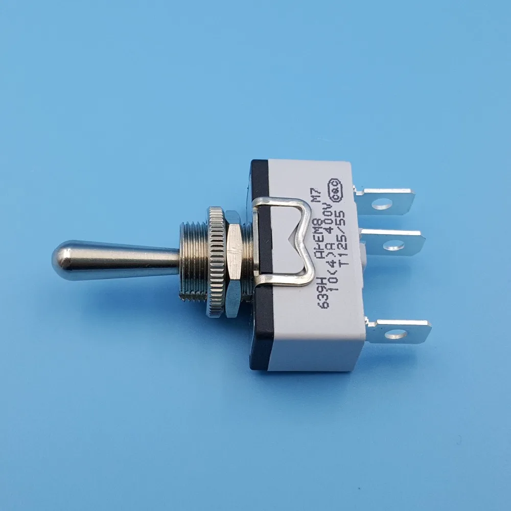 APEM 639H/2 12mm Metal Lever 3Pin ON-OFF-ON Maintained 3Position SPDT Toggle Switch | Обустройство дома
